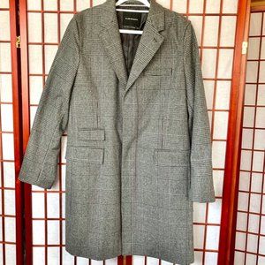 Club Monaco Houndstooth Chesterfield Overcoat NWOT